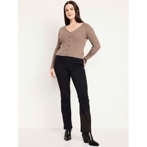 Old Navy Womens Mid-Rise Wow Boot-Cut Jeans Black Jack Size 12 L NWT 734888-00-2
